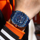 RuiGe Men's Outdoor Barrel-Shaped Fashion Wristwatch | Slim 10mm Design