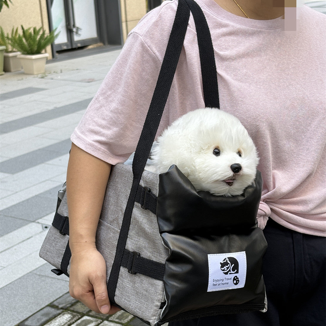 3-in-1 Leather Pet Carrier Bag | Dog Bed, Cat Carrier & Car Seat Mat for Pets 2–5kg