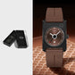 Square Calendar Quartz Watch for Men & Women | Sporty Alloy Case Wristwatch