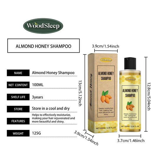Almond Honey Shampoo – Nourishing Care for Silky, Shiny & Voluminous Hair