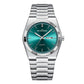 Men's Ultra-Thin Quartz Watch - Stainless Steel Butterfly Clasp, Calendar & Weekday Display