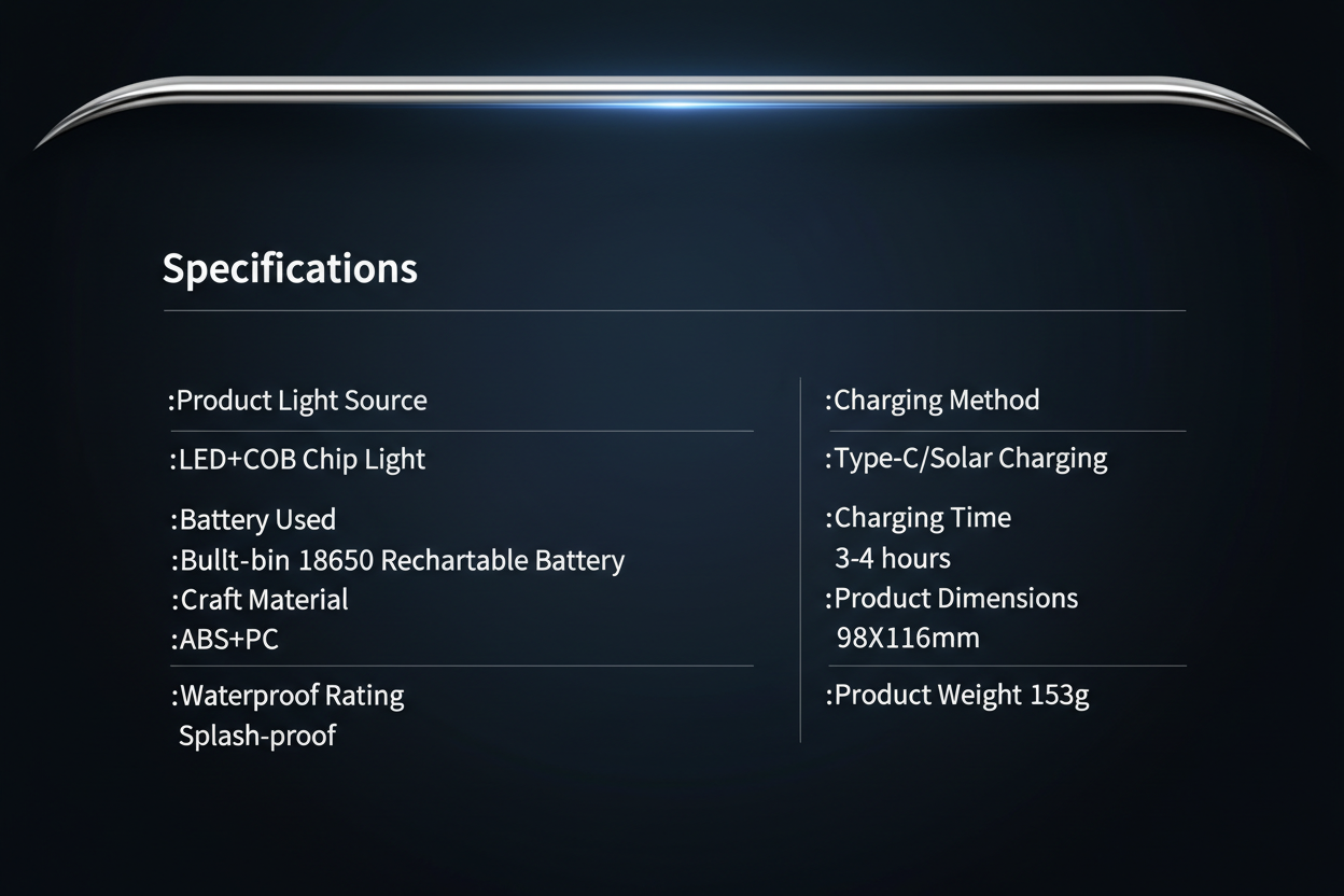 Multifunctional Solar Outdoor Camping Lantern - Emergency Rechargeable Light