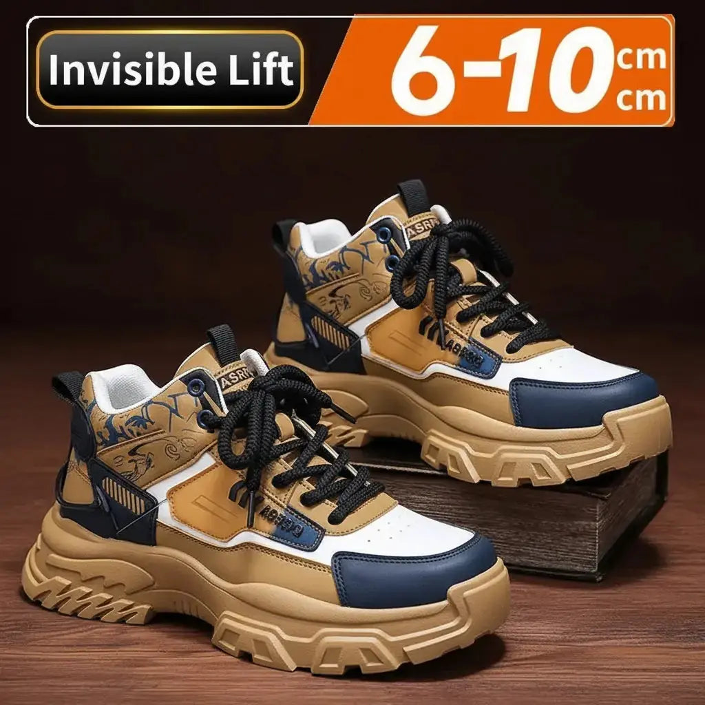 Chunky Platform Elevator Sneakers - Retro Style Height Increasing Shoes 6-10CM BEYOND INTERNATIONAL TRADE