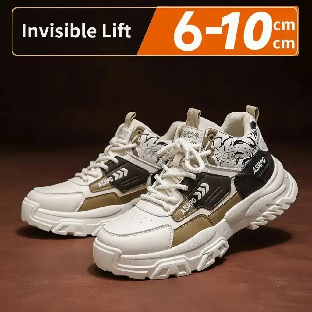 Chunky Platform Elevator Sneakers - Retro Style Height Increasing Shoes 6-10CM BEYOND INTERNATIONAL TRADE