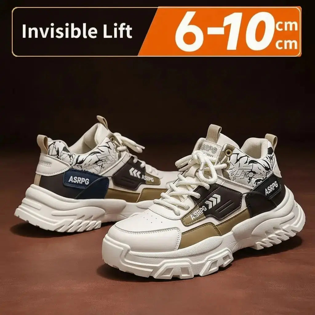 Chunky Platform Elevator Sneakers - Retro Style Height Increasing Shoes 6-10CM BEYOND INTERNATIONAL TRADE